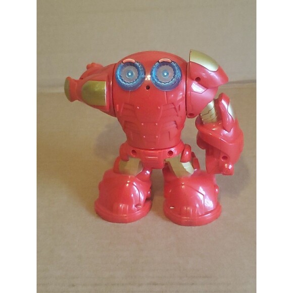 Playskool Marvel Super Hero Hulk Buster Armor Spinning Fist & Ironman Action - Picture 3 of 12